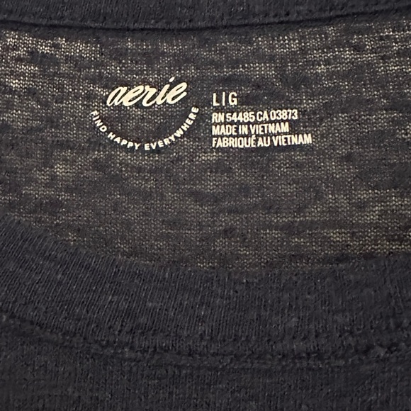 Aerie, short sleeve, blue top; size large. Good condition - Picture 3 of 3